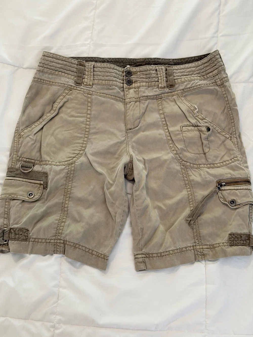 Men's Casual Utility Cargo Shorts - Khaki